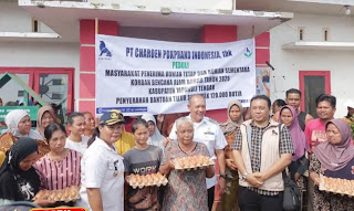 Wabup Tapteng: Kalian Tidak Sendiri! 120 Ribu Telur Disalurkan untuk Warga Huntap dan Huntara di Badiri