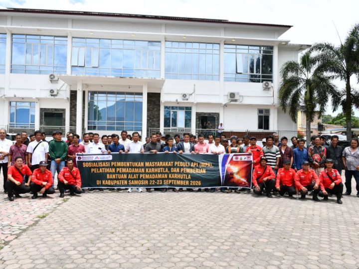Gandeng Inalum, Pemkab Samosir Bentuk Masyarakat Peduli Api di 5 Desa Rawan Karhutla