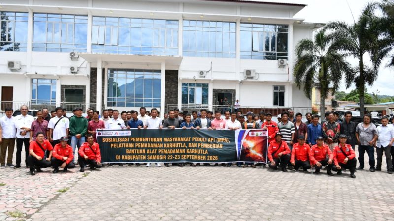 Gandeng Inalum, Pemkab Samosir Bentuk Masyarakat Peduli Api di 5 Desa Rawan Karhutla