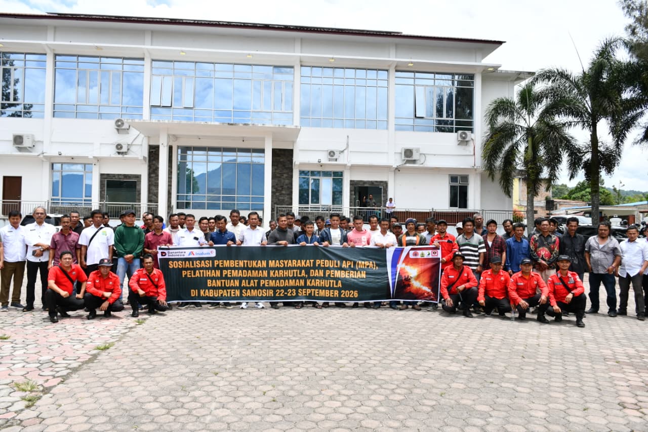Gandeng Inalum, Pemkab Samosir Bentuk Masyarakat Peduli Api di 5 Desa Rawan Karhutla