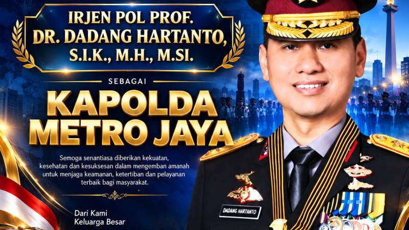 Dari Medan Ke Jakarta : Prof Dadang Hartanto Kini Pimpin Polda Metro Jaya 