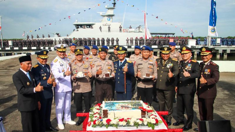 Kapolres Pelabuhan Belawan Menghadiri Upacara HUT ke-81 TNI, Perkuat Sinergi TNI-Polri Jaga Keamanan
