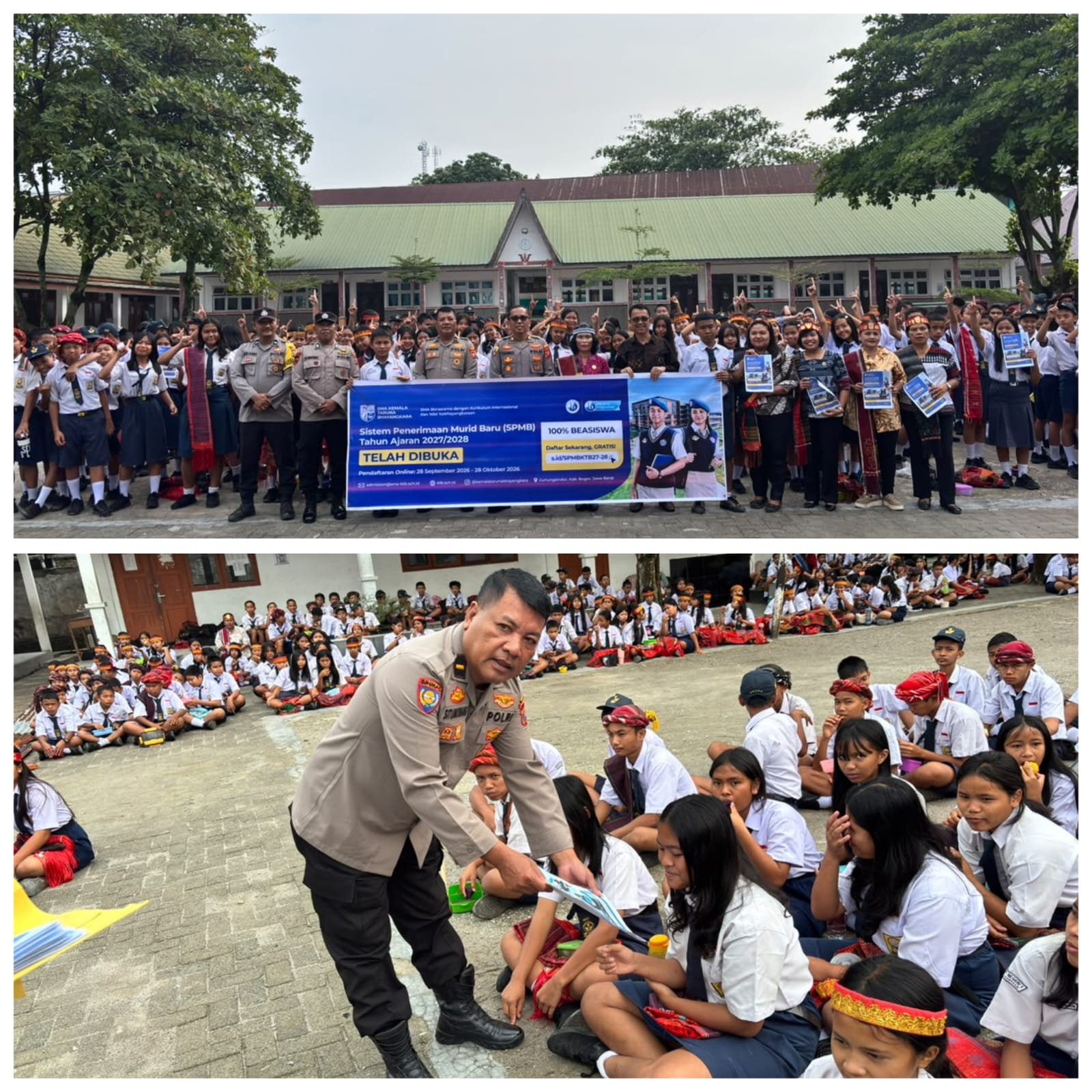 Peluang Emas Siswa SMP Samosir ! Full Beasiswa 3 Tahun di SMA Bhayangkara Taraf Internasional, Polres Samosir Jemput Bola ke Sekolah