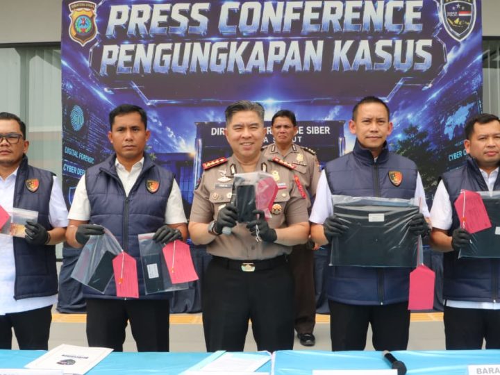 Ditressiber Polda Sumut Bongkar Dugaan Jaringan Judi Online Dimedan,Lima Pria Diamankan
