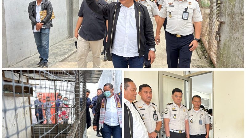 Blusukan ke Rutan Balige, Rapidin Simbolon : Jangan Bedakan Warga Binaan Karena Uang – Stop Pungli !