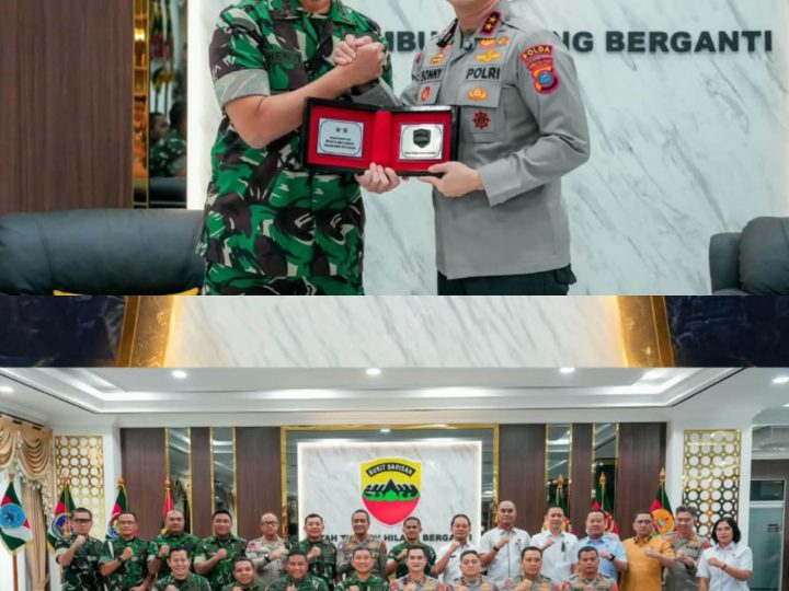 Sinergitas TNI-Polri, Kapolda Sumut Silaturahmi Ke Pangdam I/BB