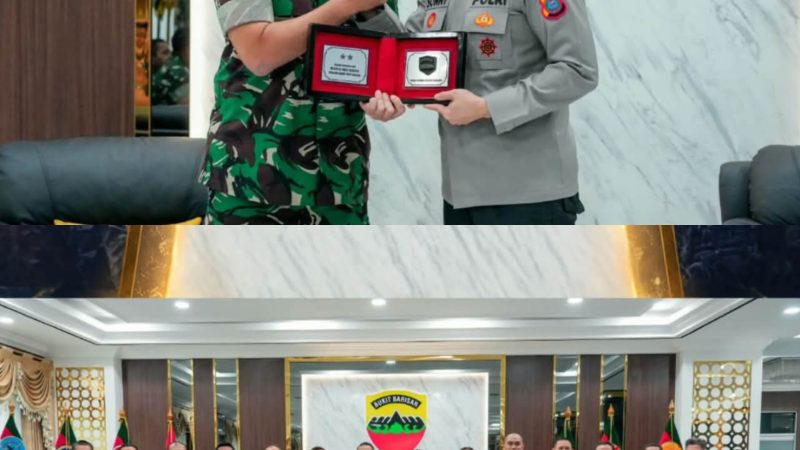 Sinergitas TNI-Polri, Kapolda Sumut Silaturahmi Ke Pangdam I/BB