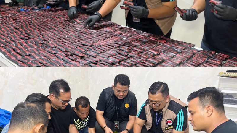 Polrestabes Medan Bongkar Gudang Vape Berisi Etomidate di Bandar Setia, 1.152 Unit Disita