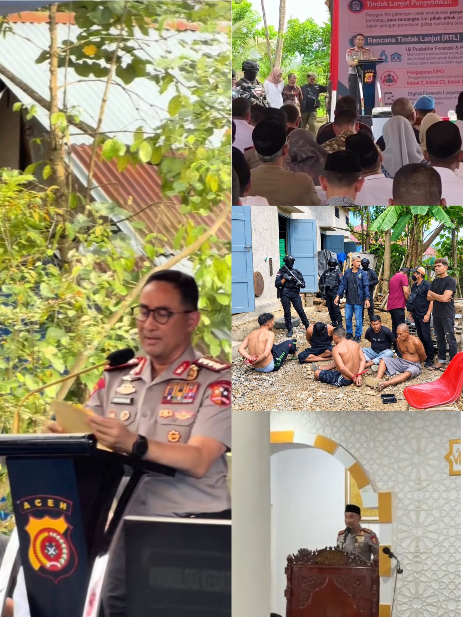 Kapolri Suyudi Ario Seto Bongkar Fakta Pabrik Sabu di Pidie, 1,2 Ton Barang Bukti Disita