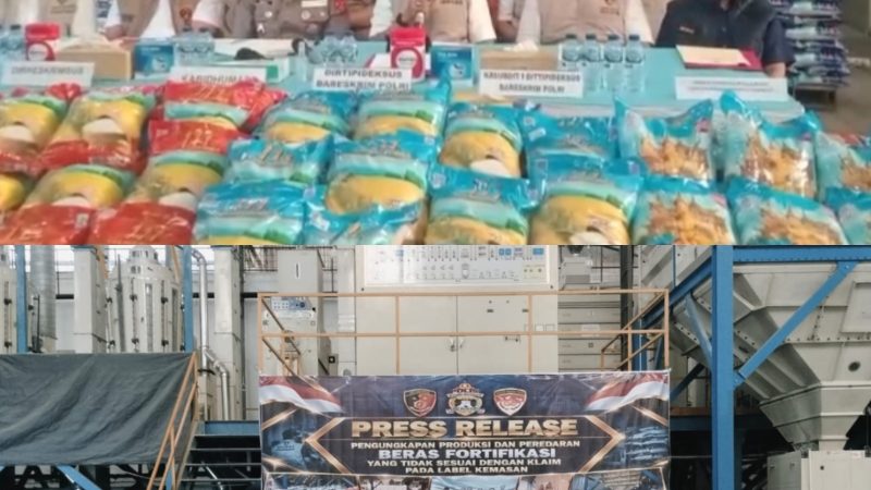 Bareskrim Polri Bongkar Dugaan Ketidaksesuaian Label Beras Fortifikasi,Empat Merek Di Sumut Disita