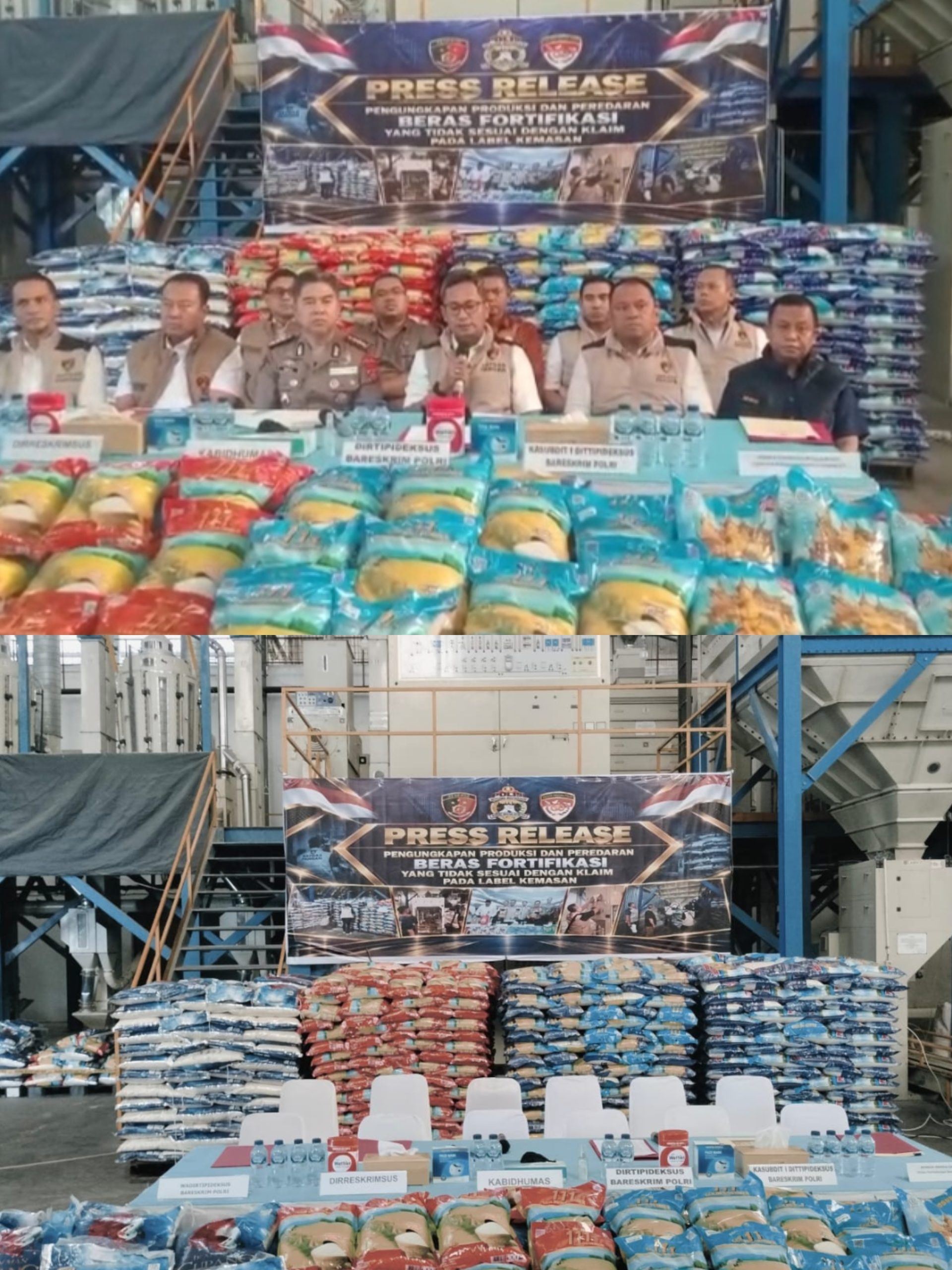 Bareskrim Polri Bongkar Dugaan Ketidaksesuaian Label Beras Fortifikasi,Empat Merek Di Sumut Disita